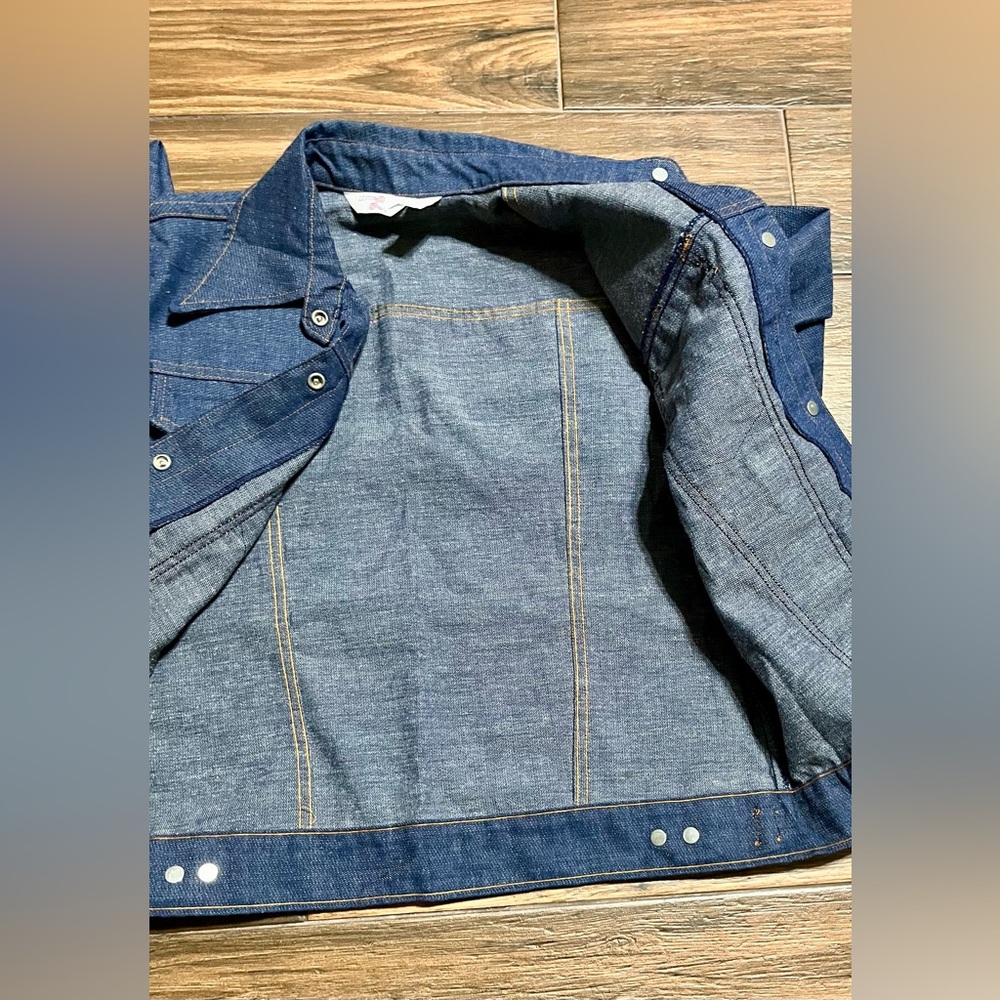 Vintage Levi’s Orange Tab Blue Denim Button Jean Jacket Women’s Size Medium - Picture 10 of 14